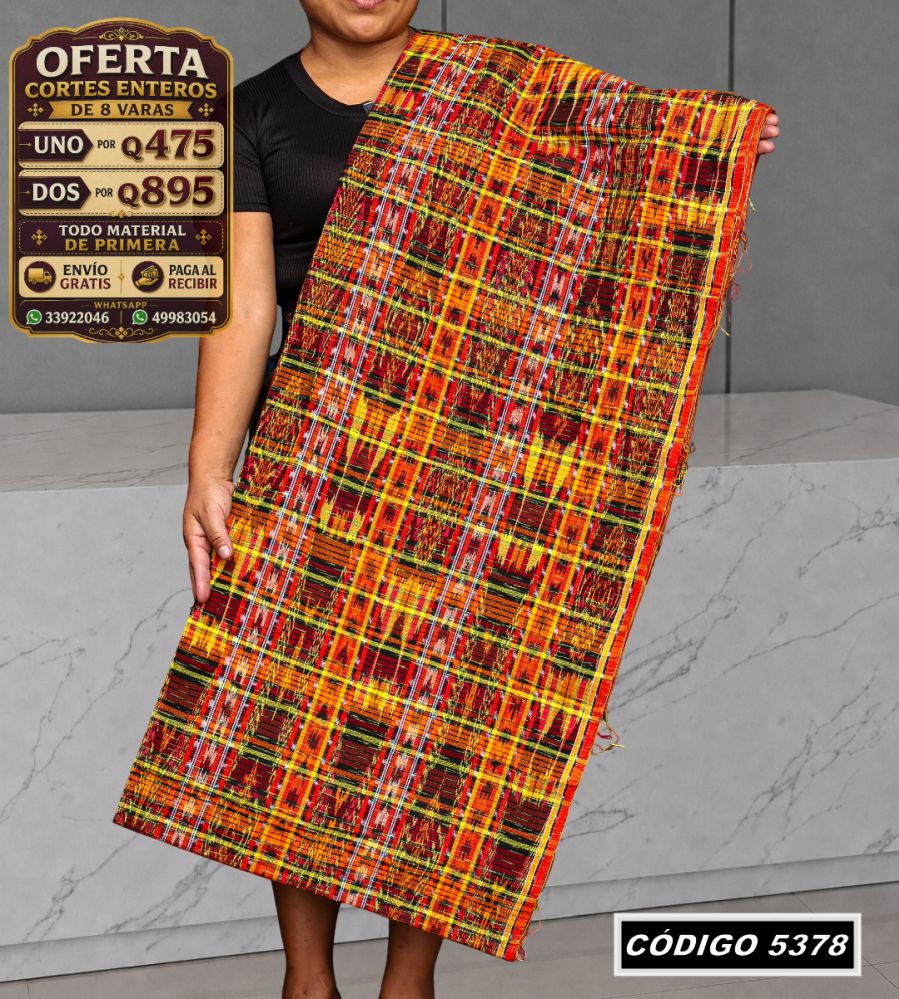 ✨ Corte Típico 8 Varas — Q475 | COD 5378