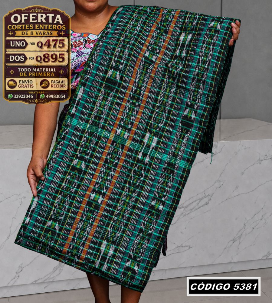 ✨ Corte Típico 8 Varas — Q475 | COD 5381