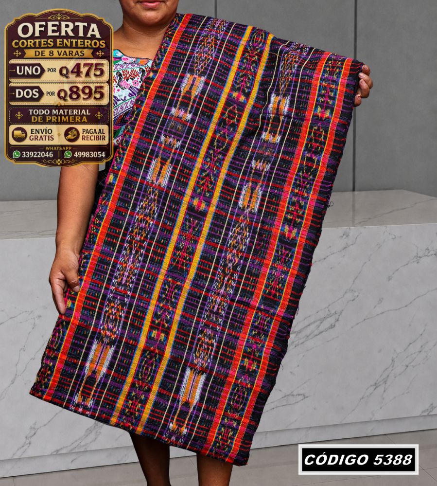✨ Corte Típico 8 Varas — Q475 | COD 5388