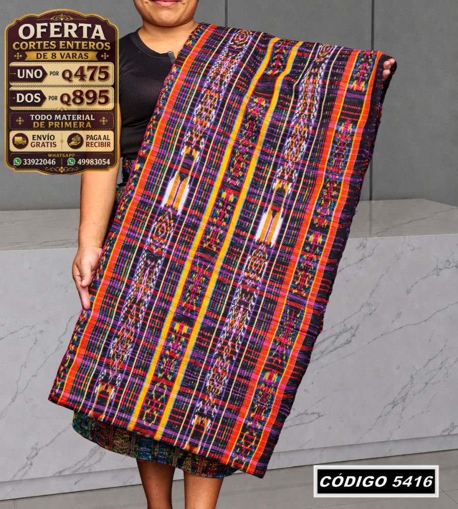 ✨ Corte Típico 8 Varas — Q475 | COD 5416