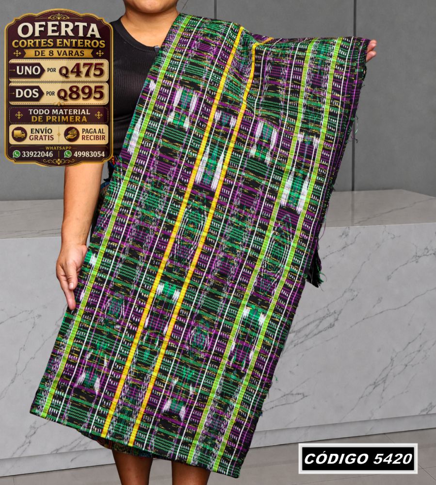 ✨ Corte Típico 8 Varas — Q475 | COD 5420