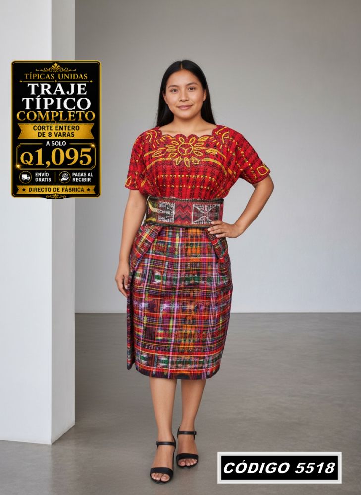 ✨ Traje Típico Completo — Q1,095 | COD 5518