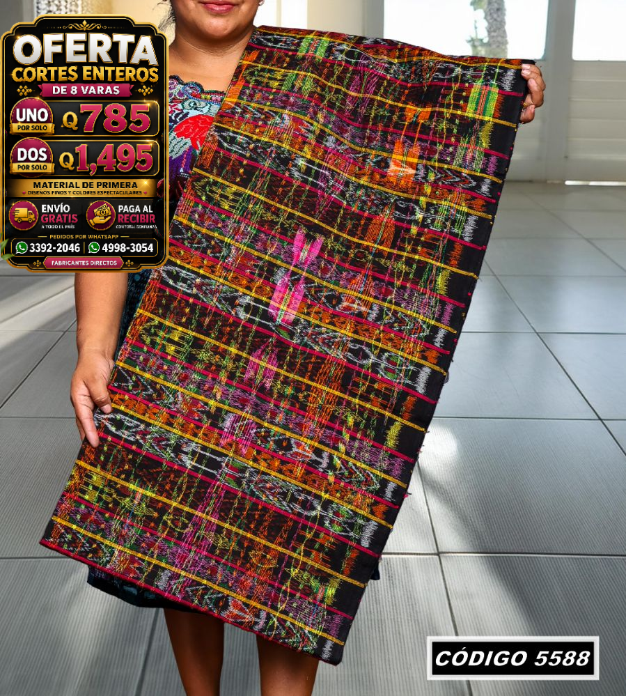 ✨ Corte Típico Hilo Alemán 8 Varas — Q785 | COD 5588