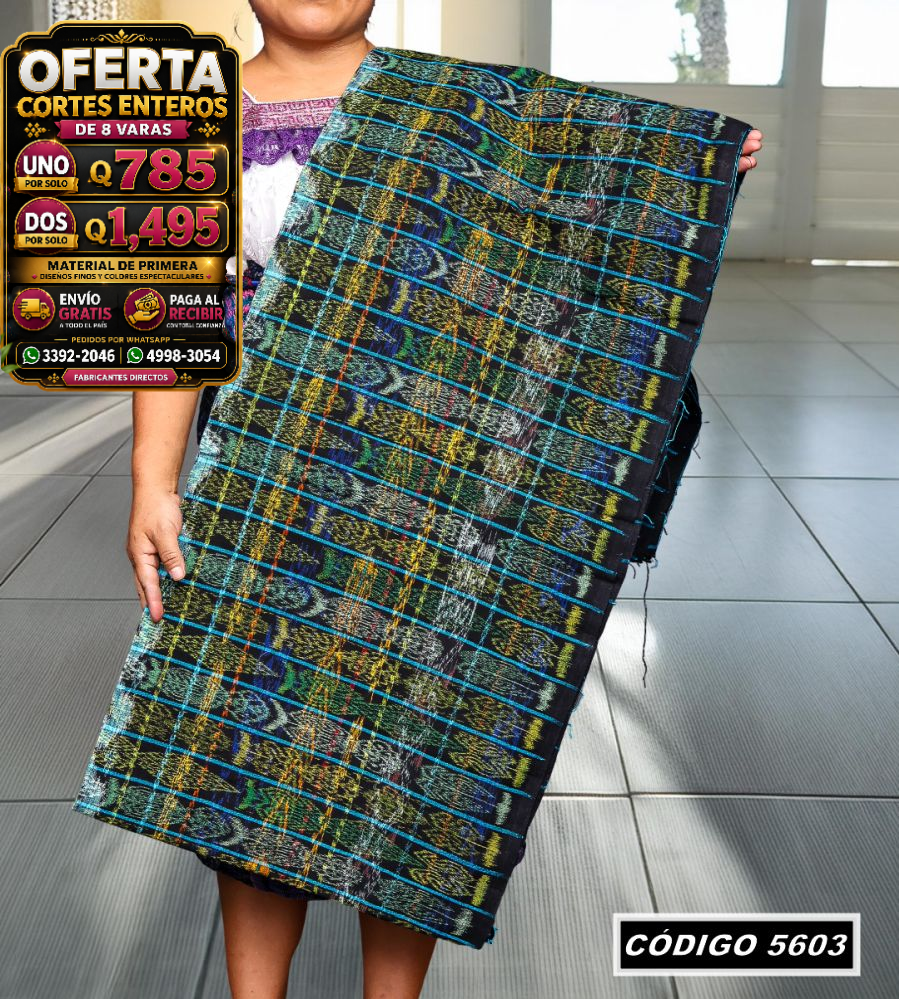 ✨ Corte Típico Hilo Alemán 8 Varas — Q785 | COD 5603