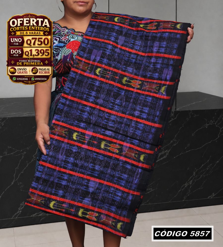 ✨ Corte Típico 8 Varas — Q750 | COD 5857