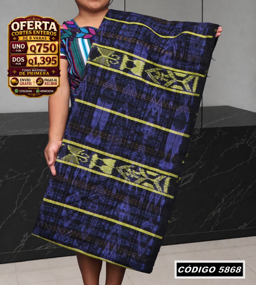 ✨ Corte Típico 8 Varas — Q750 | COD 5868