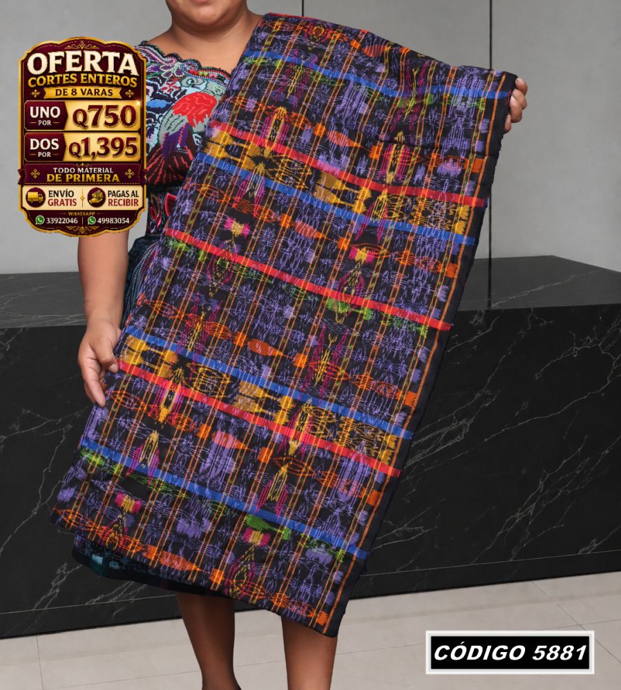 ✨ Corte Típico 8 Varas — Q750 | COD 5881