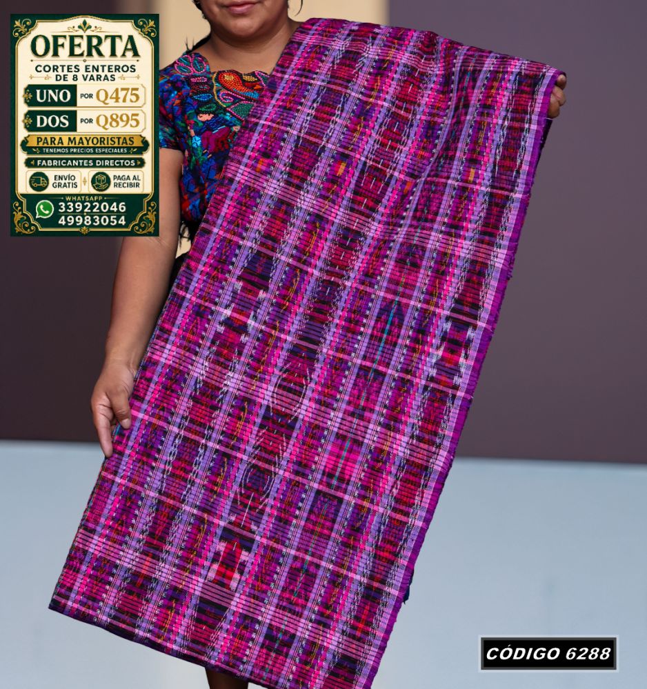 ✨ Diseño Quichelense — Hilo Mish y Altaseda 8 Varas — Q475 | COD 6288