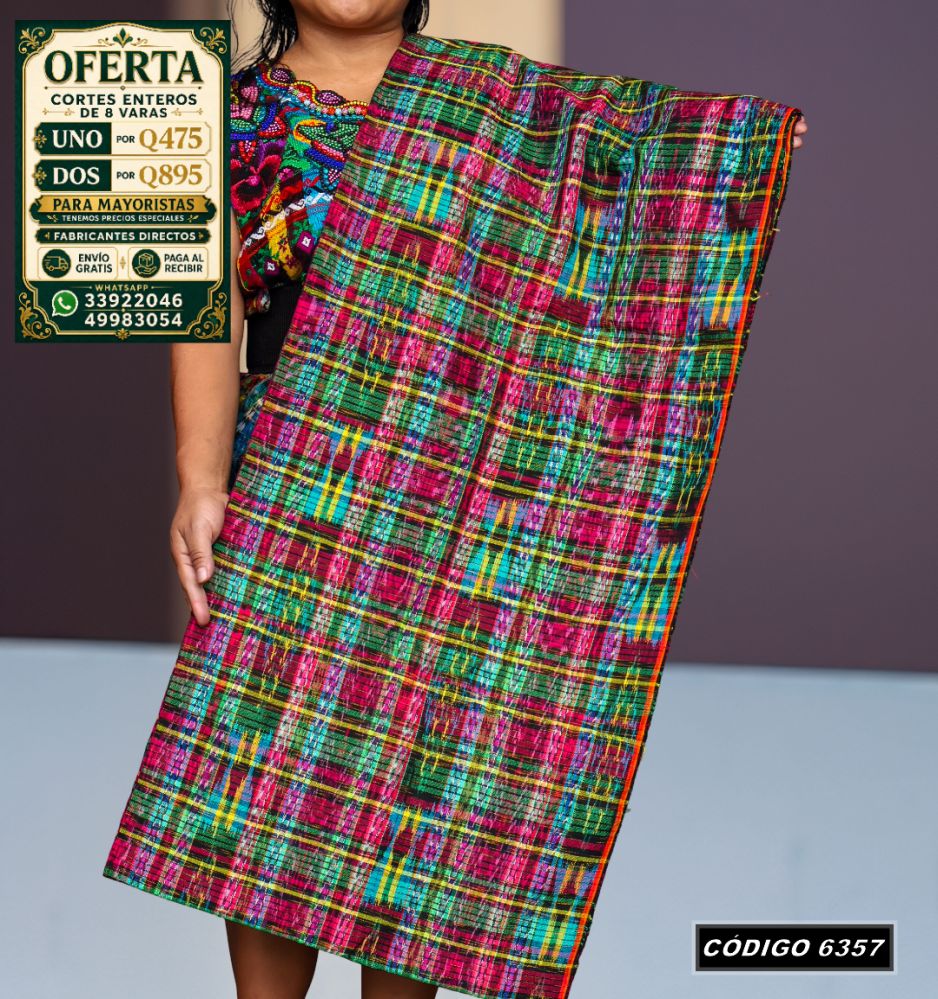✨ Diseño Quichelense — Hilo Mish y Altaseda 8 Varas — Q475 | COD 6357