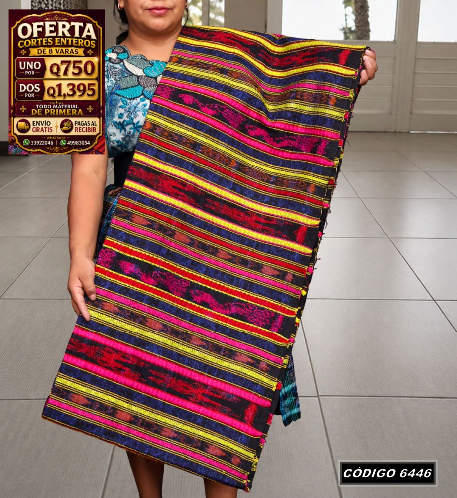 🇬🇹 Diseño Tradicional — Corte Típico Hilo Alemán 8 Varas — Q750 | COD 6446