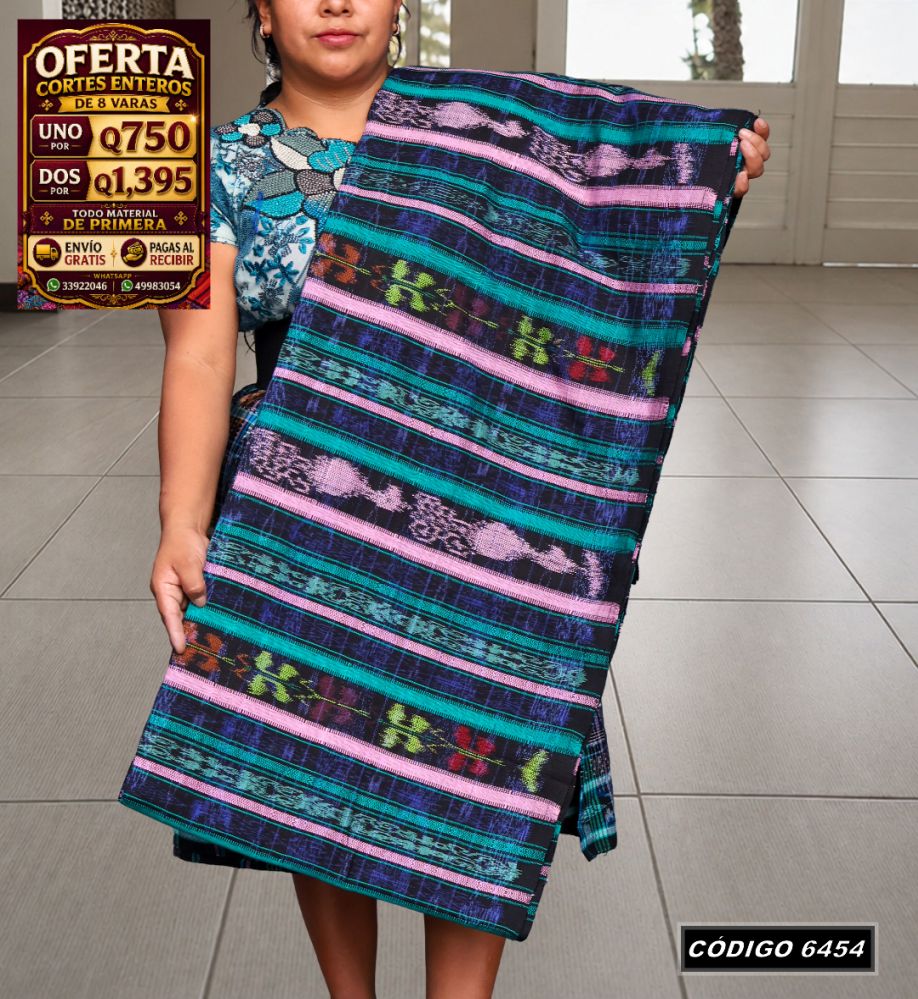 🇬🇹 Diseño Tradicional — Corte Típico Hilo Alemán 8 Varas — Q750 | COD 6454