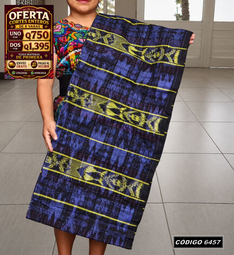 🇬🇹 Diseño Tradicional — Corte Típico Hilo Alemán 8 Varas — Q750 | COD 6457