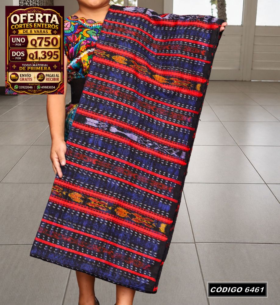 🇬🇹 Diseño Tradicional — Corte Típico Hilo Alemán 8 Varas — Q750 | COD 6461