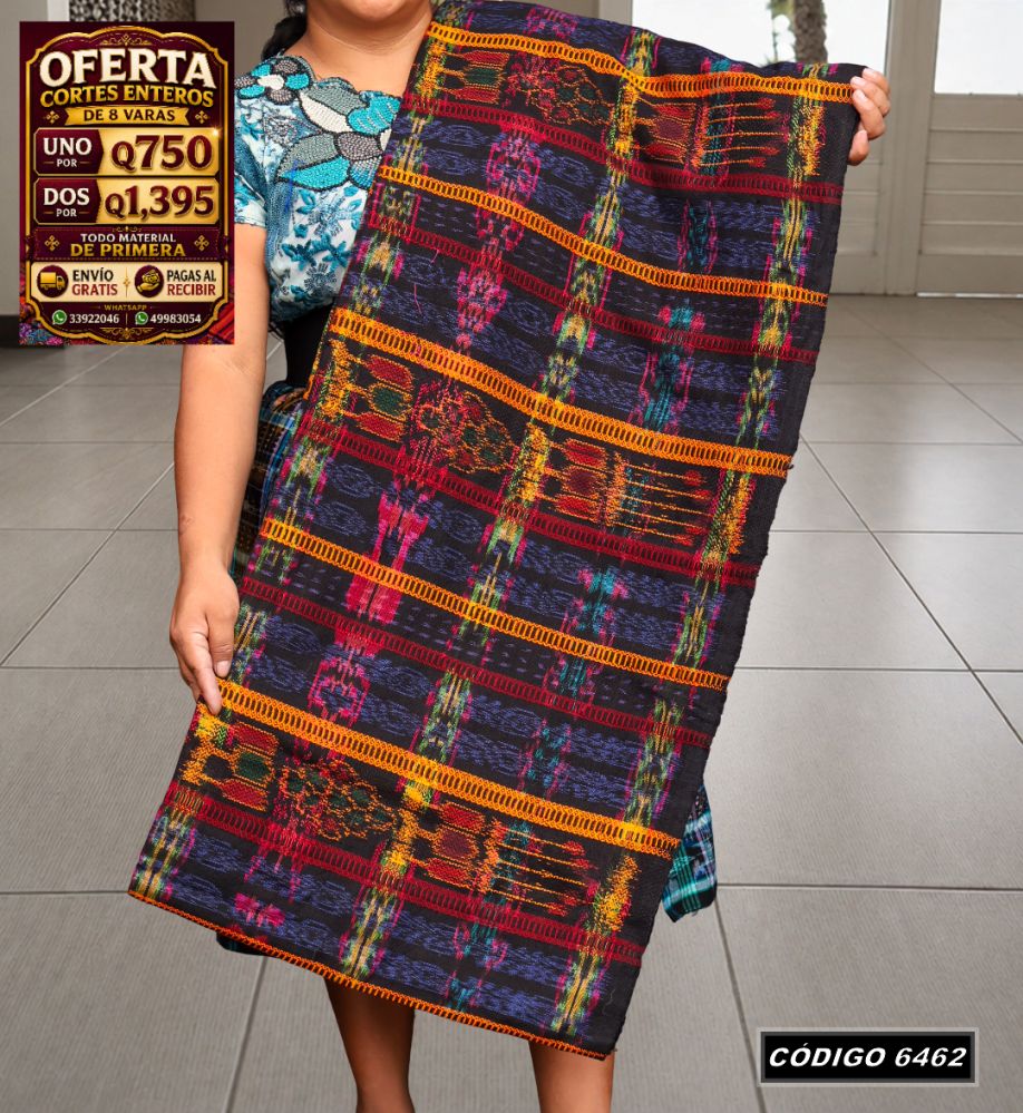 🇬🇹 Diseño Tradicional — Corte Típico Hilo Alemán 8 Varas — Q750 | COD 6462