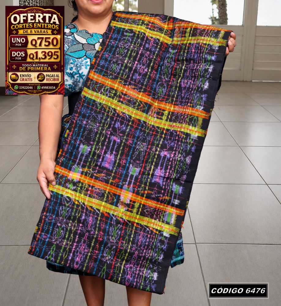 🇬🇹 Diseño Tradicional — Corte Típico Hilo Alemán 8 Varas — Q750 | COD 6476