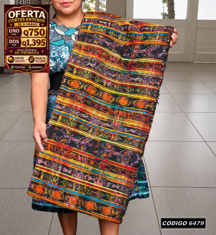 🇬🇹 Diseño Tradicional — Corte Típico Hilo Alemán 8 Varas — Q750 | COD 6479