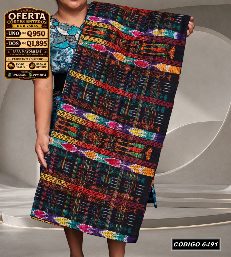 ✨ Corte Típico Hilo de Cristal de Primera 8 Varas — Q950 | COD 6491