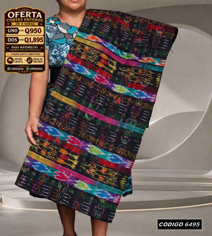 ✨ Corte Típico Hilo de Cristal de Primera 8 Varas — Q950 | COD 6495
