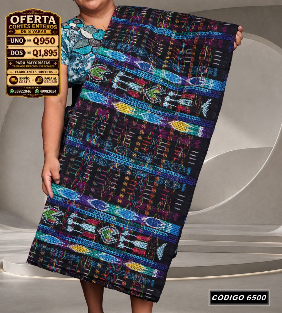 ✨ Corte Típico Hilo de Cristal de Primera 8 Varas — Q950 | COD 6500