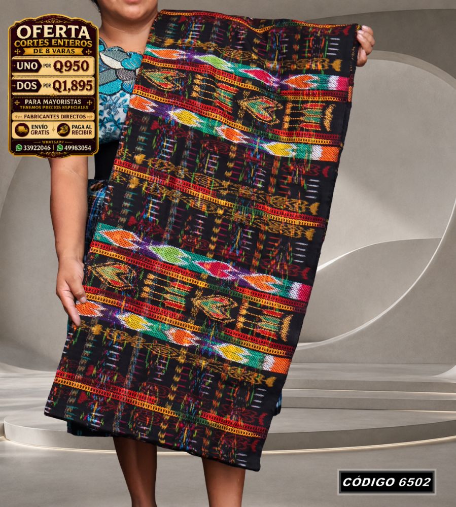 ✨ Corte Típico Hilo de Cristal de Primera 8 Varas — Q950 | COD 6502
