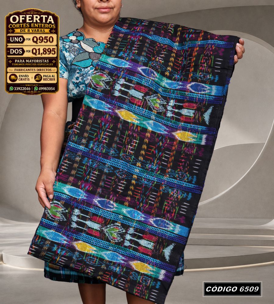 ✨ Corte Típico Hilo de Cristal de Primera 8 Varas — Q950 | COD 6509