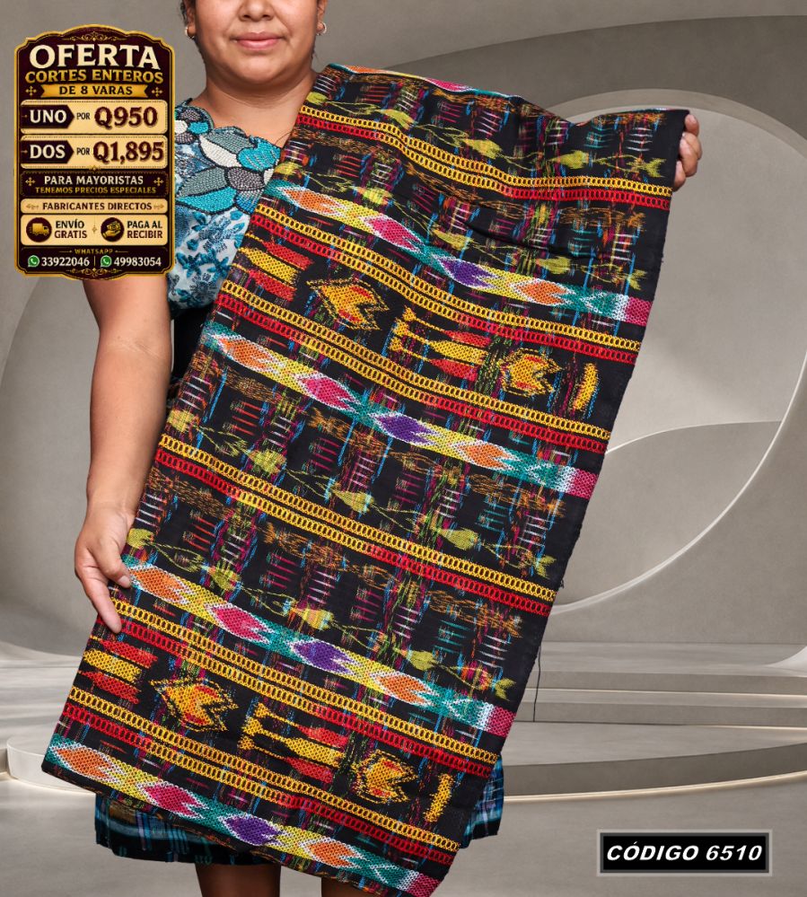✨ Corte Típico Hilo de Cristal de Primera 8 Varas — Q950 | COD 6510