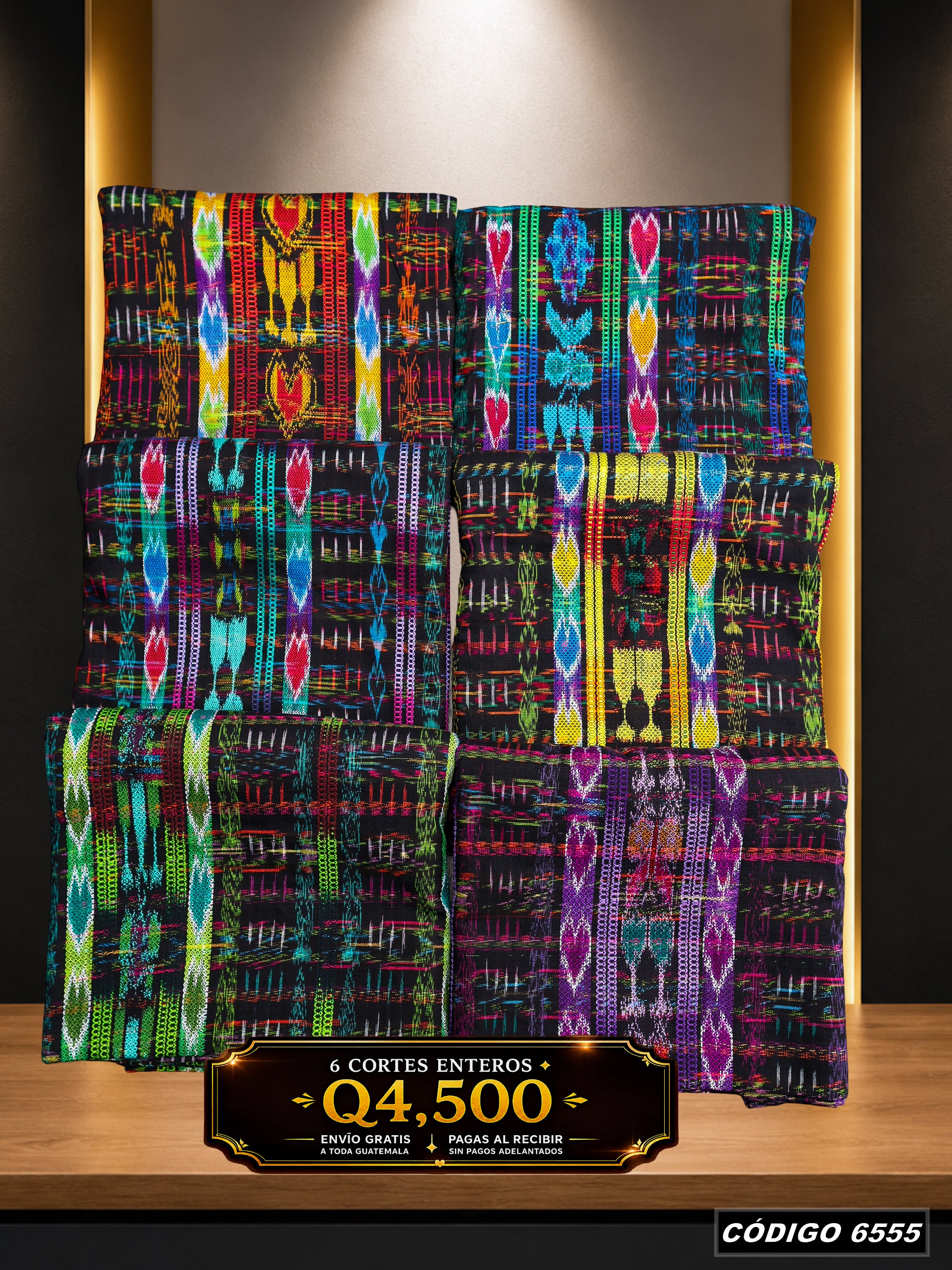 🔥Combo de 6 Cortes — Q4,500 | COD 6555