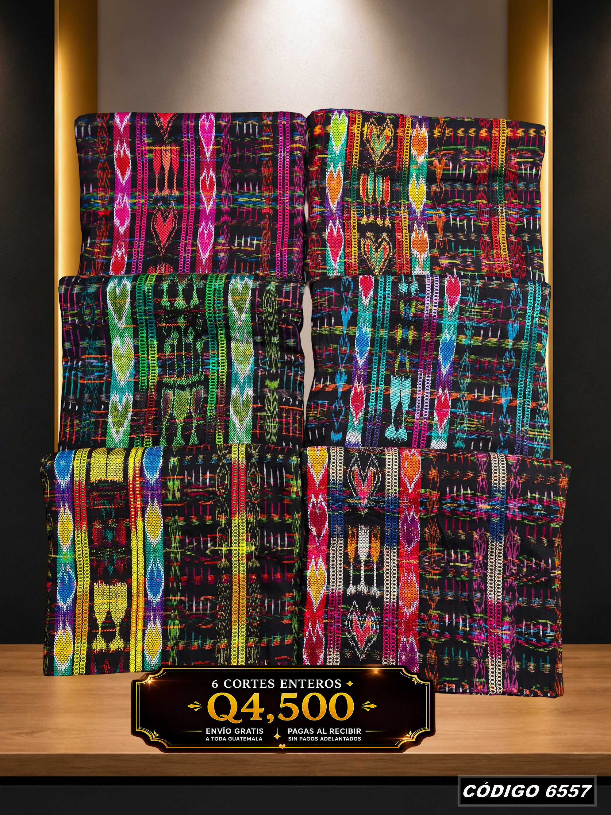 🔥Combo de 6 Cortes — Q4,500 | COD 6557