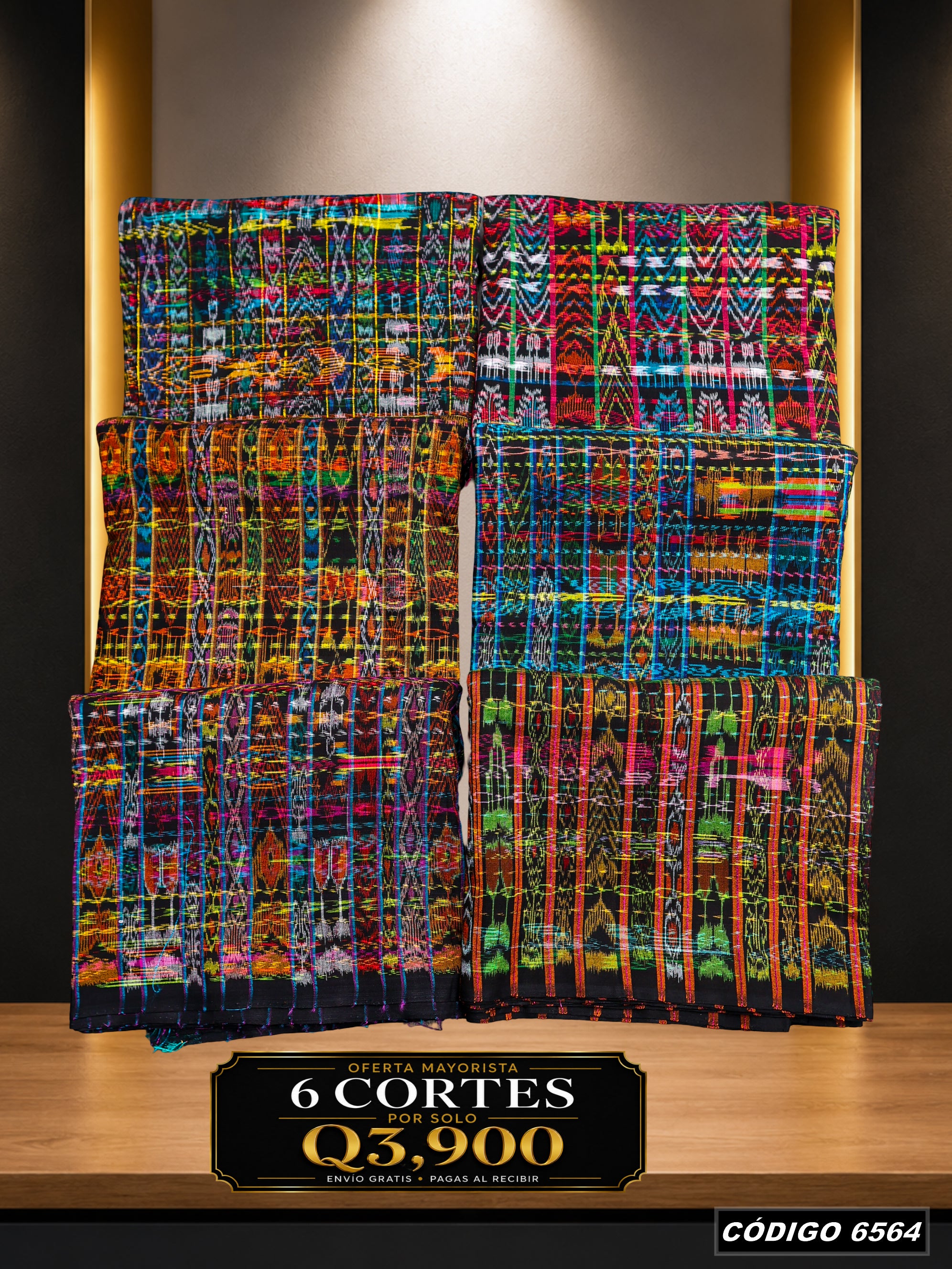 🔥Combo de 6 Cortes — Q3,900 | COD 6564
