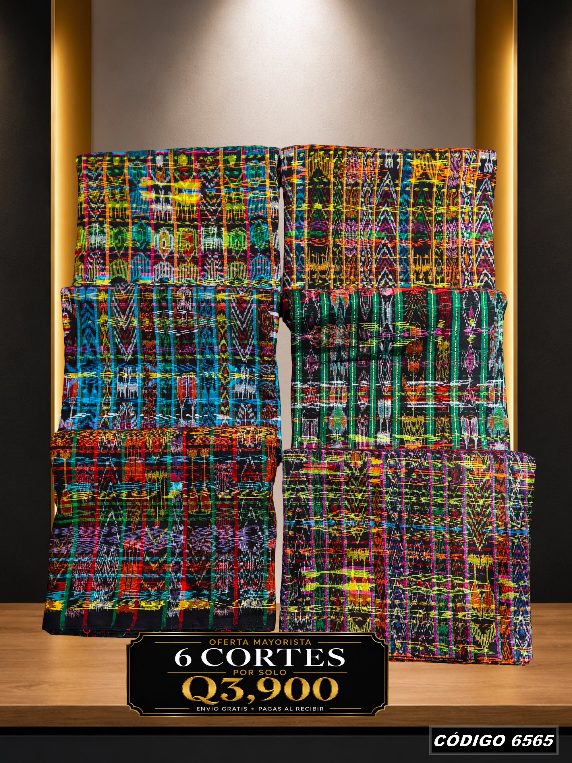 🔥Combo de 6 Cortes — Q3,900 | COD 6565