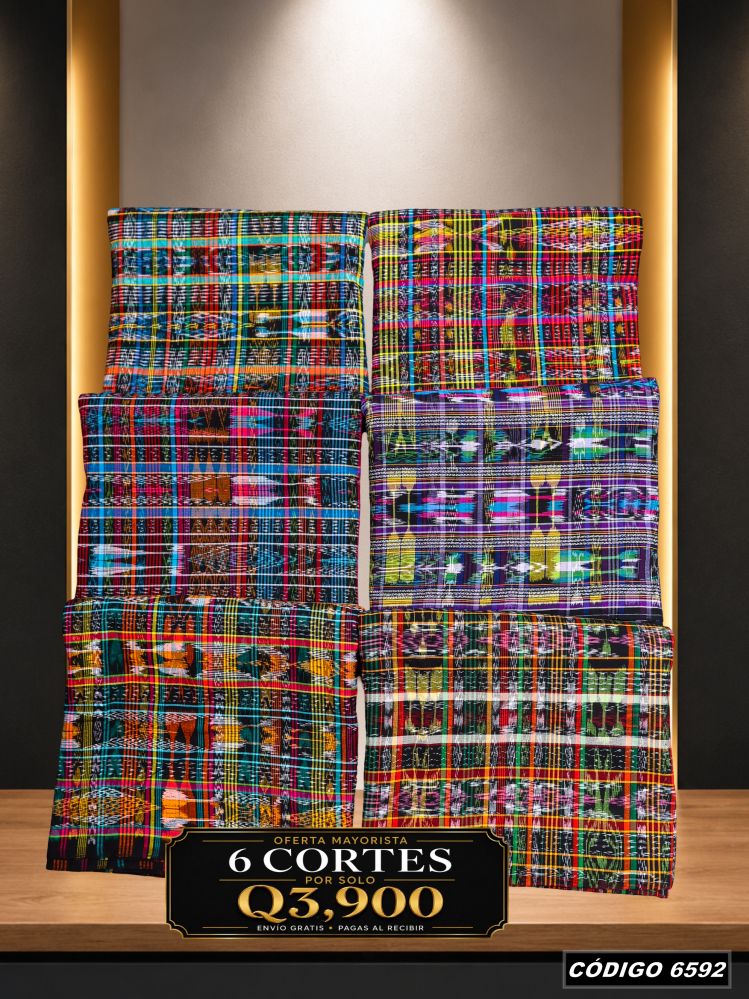 🔥Combo de 6 Cortes — Q3,900 | COD 6592