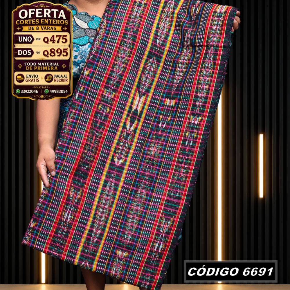 ✨ Diseño Quichelense — Hilo Mish y Altaseda 8 Varas — Q475 | COD 6691