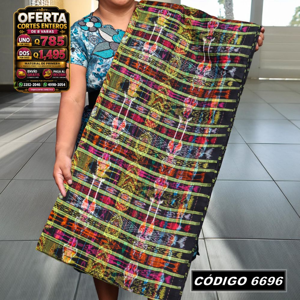 ✨ Corte Típico Hilo Alemán 8 Varas — Q785 | COD 6696