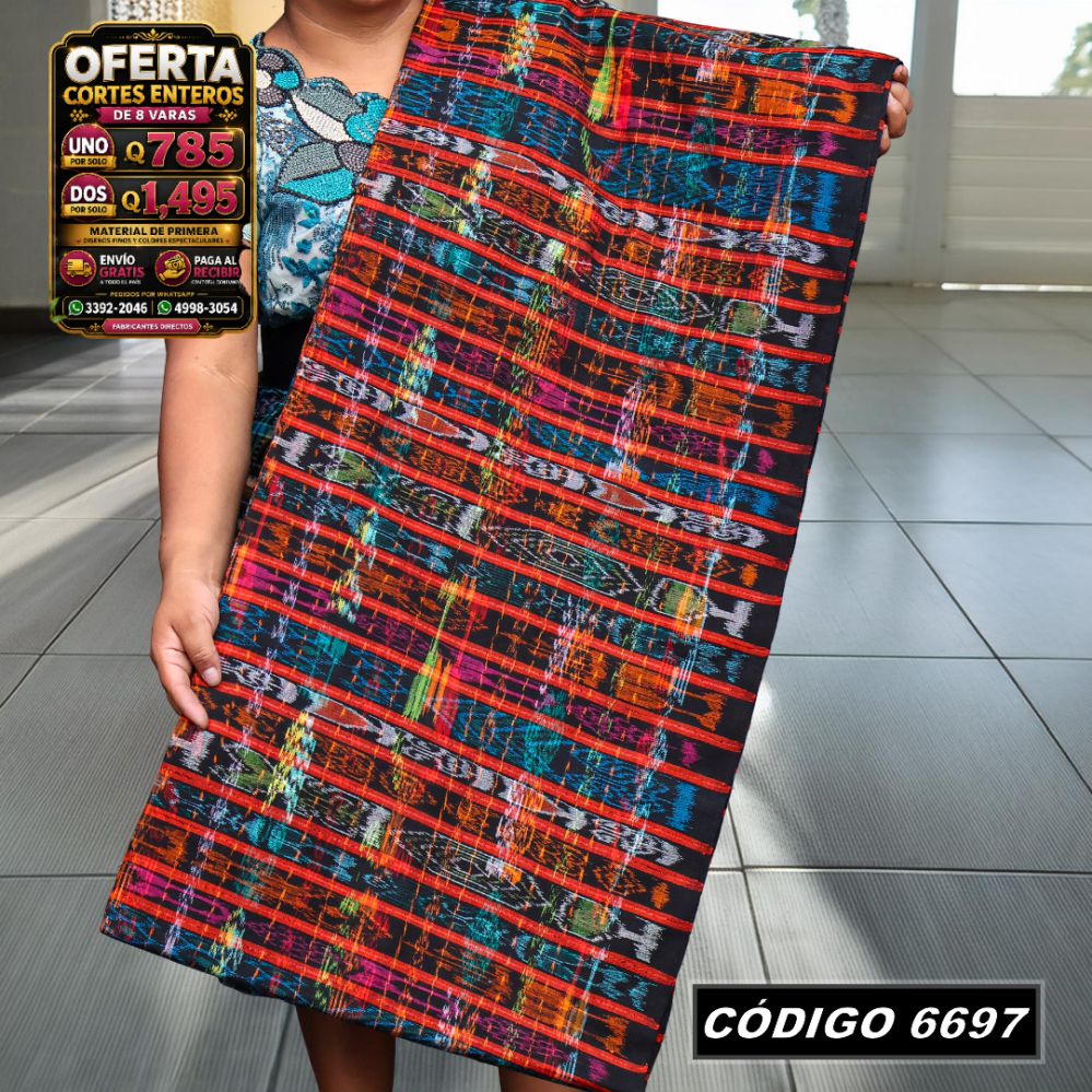 ✨ Corte Típico Hilo Alemán 8 Varas — Q785 | COD 6697