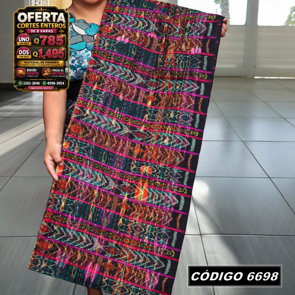 ✨ Corte Típico Hilo Alemán 8 Varas — Q785 | COD 6698