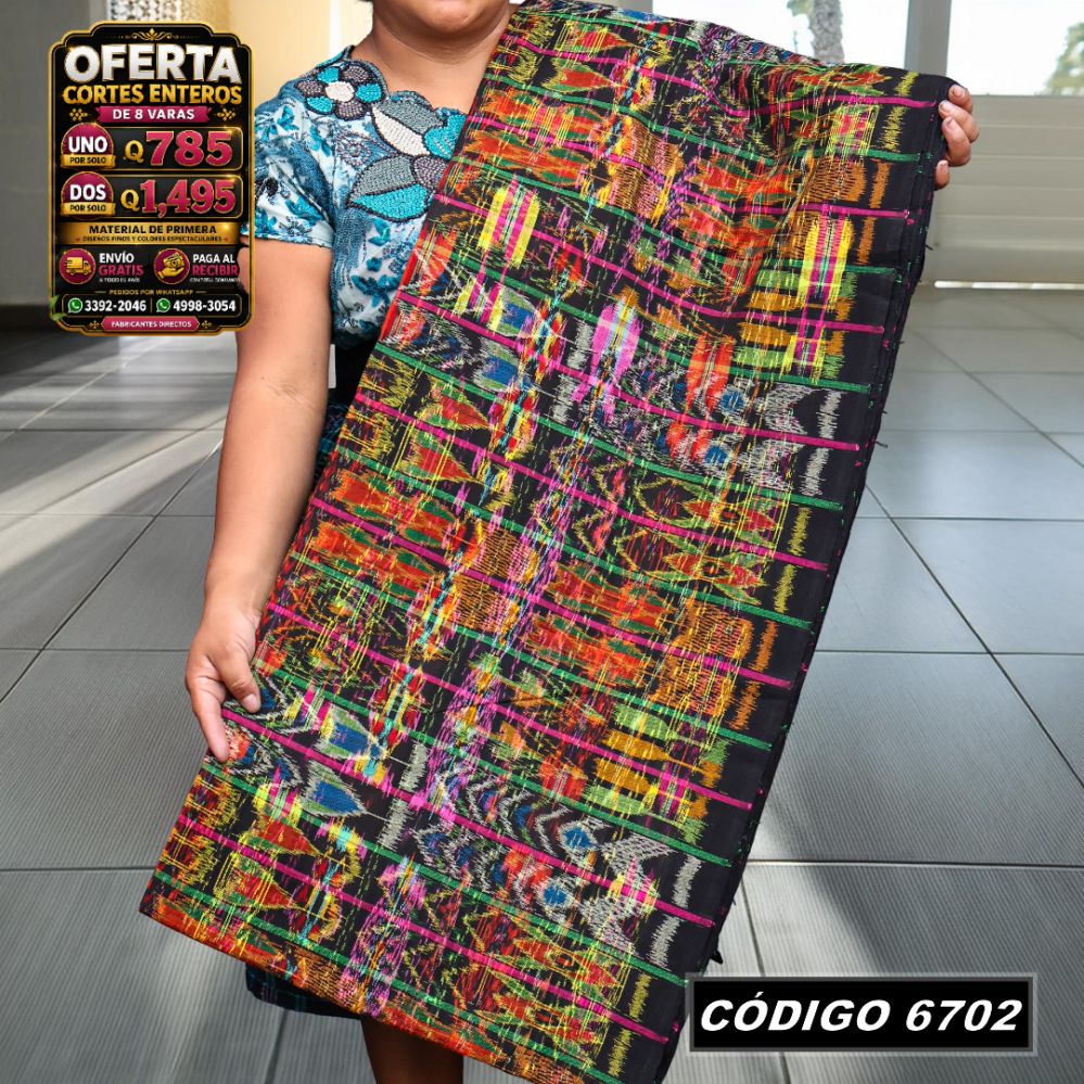 ✨ Corte Típico Hilo Alemán 8 Varas — Q785 | COD 6702