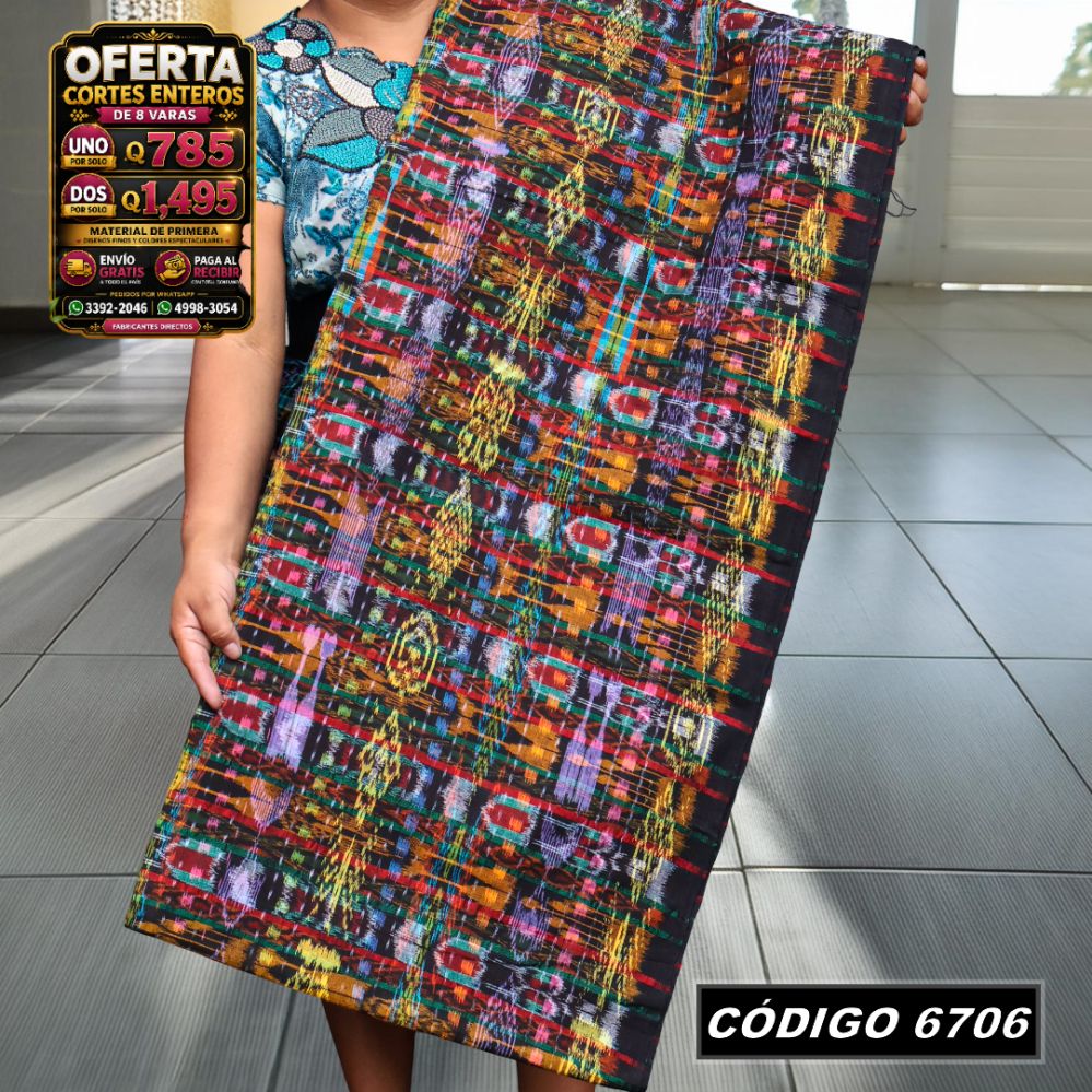✨ Corte Típico Hilo Alemán 8 Varas — Q785 | COD 6706