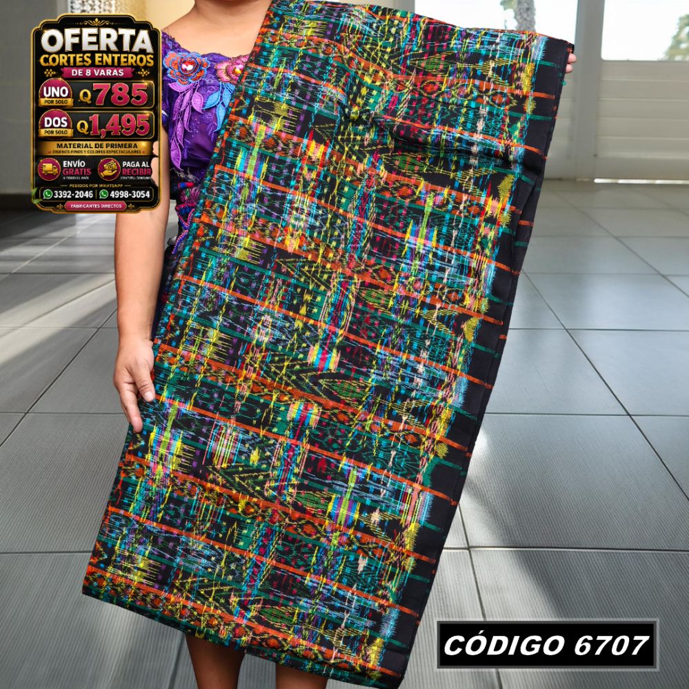 ✨ Corte Típico Hilo Alemán 8 Varas — Q785 | COD 6707