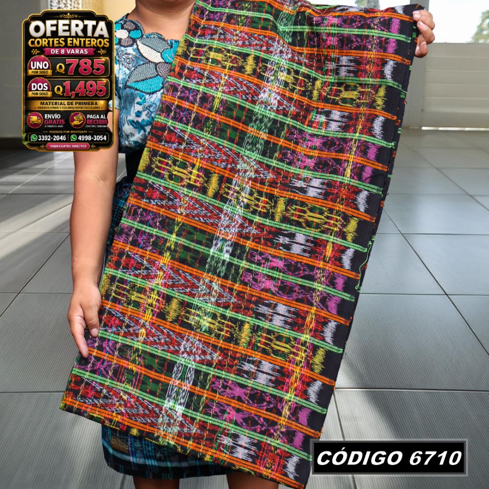 ✨ Corte Típico Hilo Alemán 8 Varas — Q785 | COD 6710