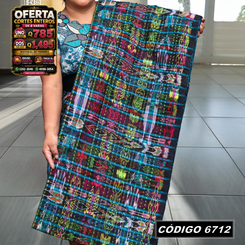 ✨ Corte Típico Hilo Alemán 8 Varas — Q785 | COD 6712