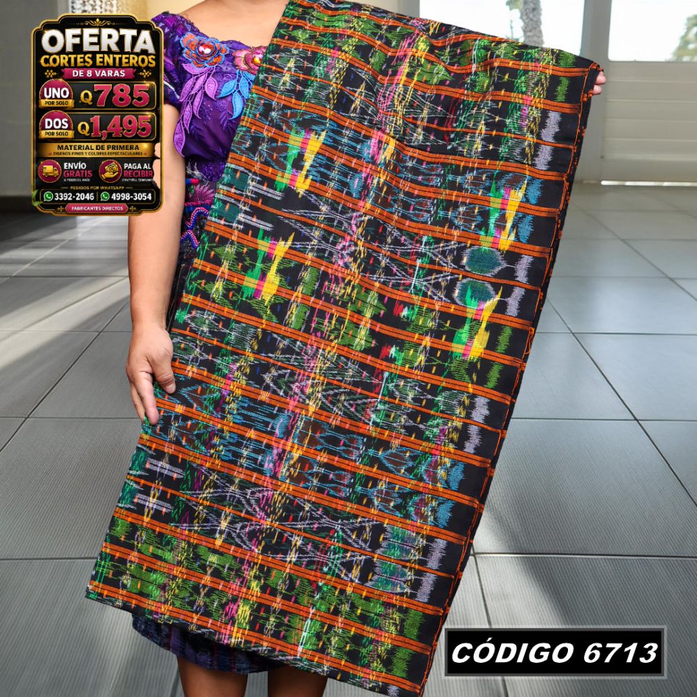 ✨ Corte Típico Hilo Alemán 8 Varas — Q785 | COD 6713