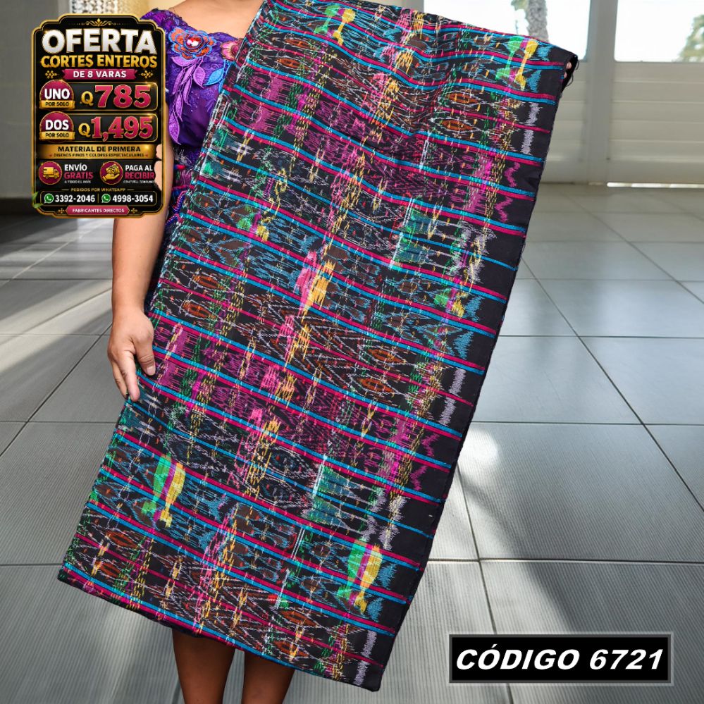 ✨ Corte Típico Hilo Alemán 8 Varas — Q785 | COD 6721