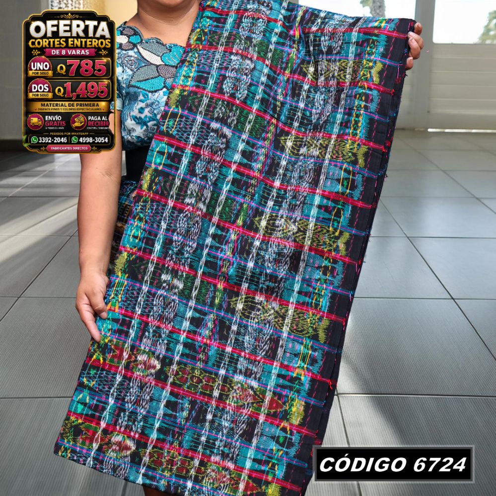 ✨ Corte Típico Hilo Alemán 8 Varas — Q785 | COD 6724