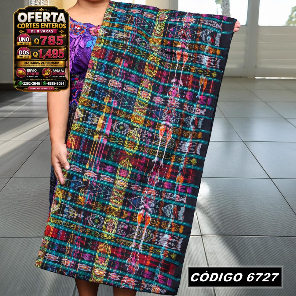 ✨ Corte Típico Hilo Alemán 8 Varas — Q785 | COD 6727