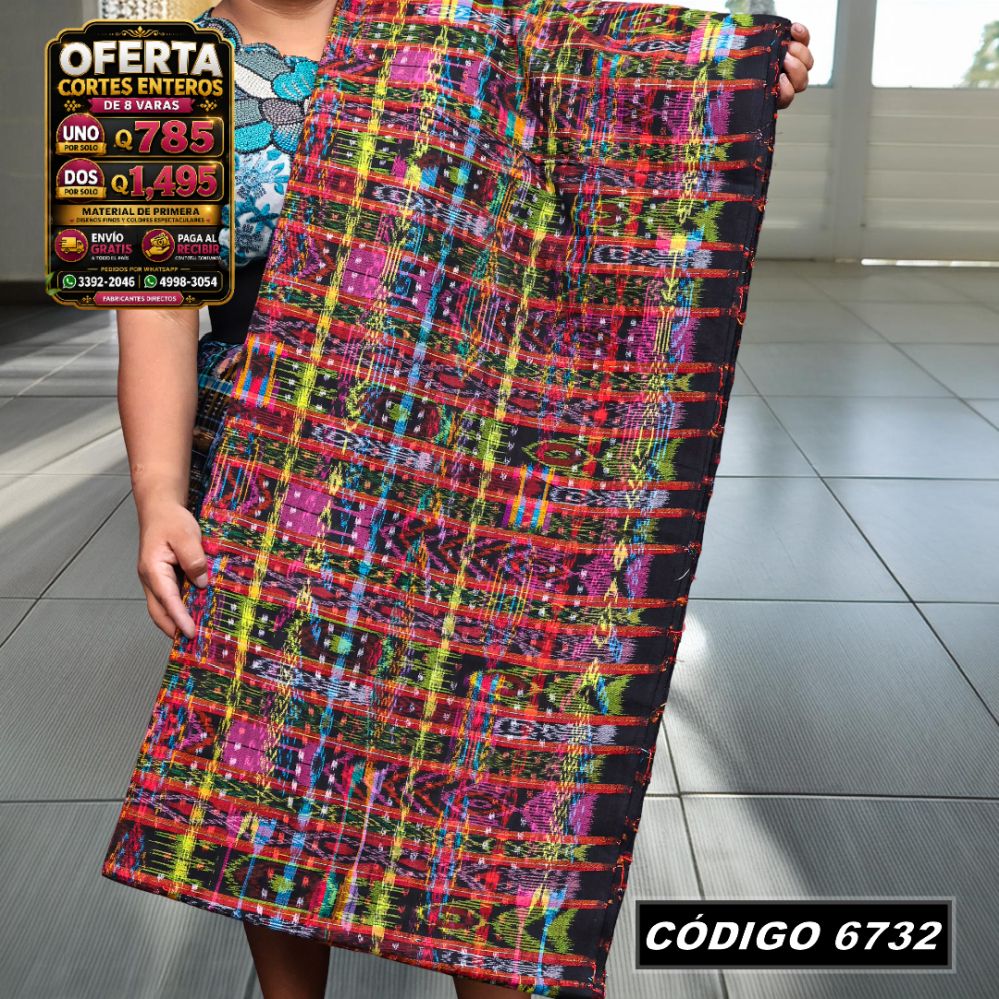 ✨ Corte Típico Hilo Alemán 8 Varas — Q785 | COD 6732