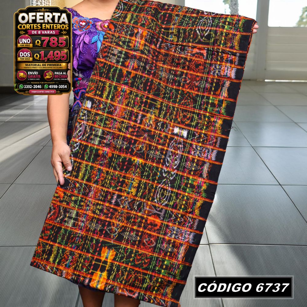 ✨ Corte Típico Hilo Alemán 8 Varas — Q785 | COD 6737