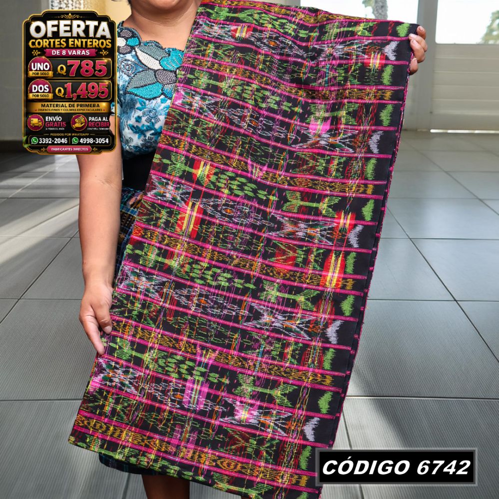 ✨ Corte Típico Hilo Alemán 8 Varas — Q785 | COD 6742