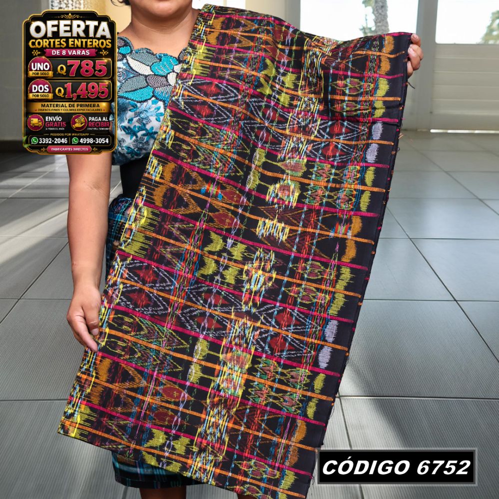 ✨ Corte Típico Hilo Alemán 8 Varas — Q785 | COD 6752