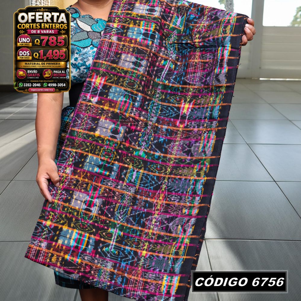 ✨ Corte Típico Hilo Alemán 8 Varas — Q785 | COD 6756