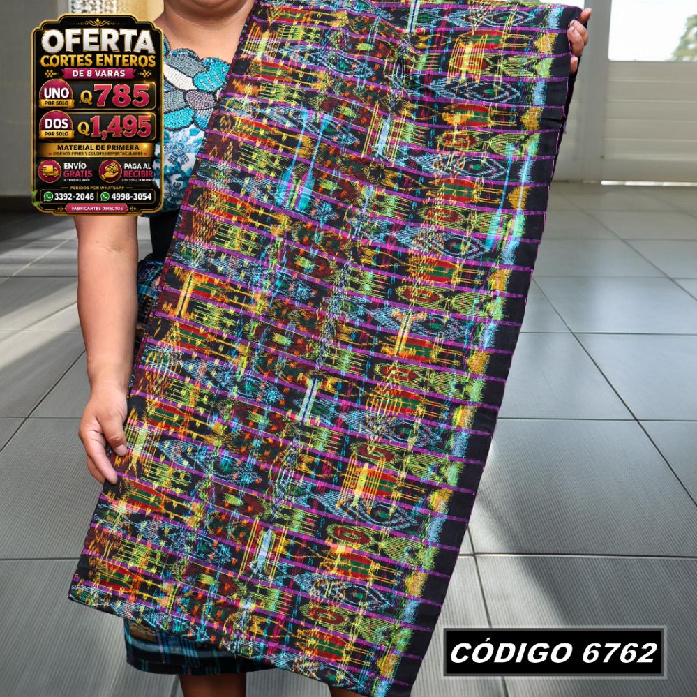 ✨ Corte Típico Hilo Alemán 8 Varas — Q785 | COD 6762
